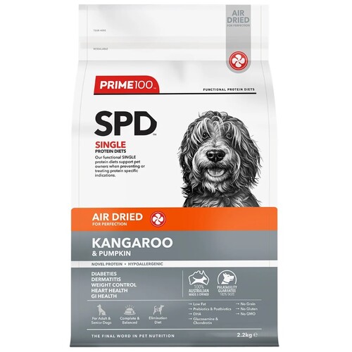 Prime100 SPD - Air Dried - Kangaroo & Pumpkin - Dry dog food - 2.2kg