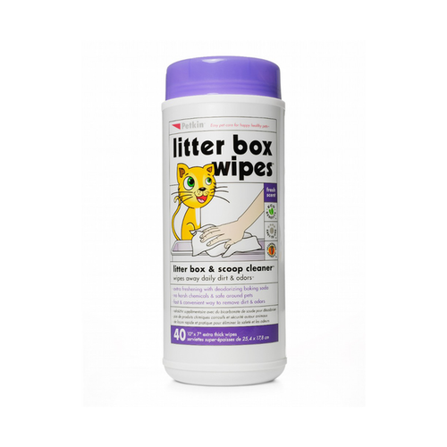 Petkin Litterbox Wipes (40)