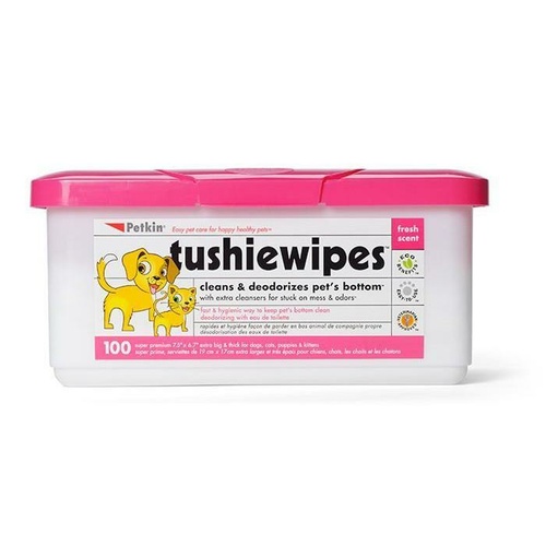 Petkin Pet Tushie Wipes - 100 Pack (Out Of Stock)