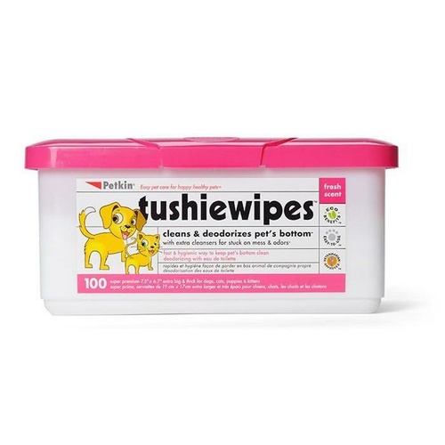 Petkin Pet Tushie Wipes - 100 Pack (Out Of Stock)