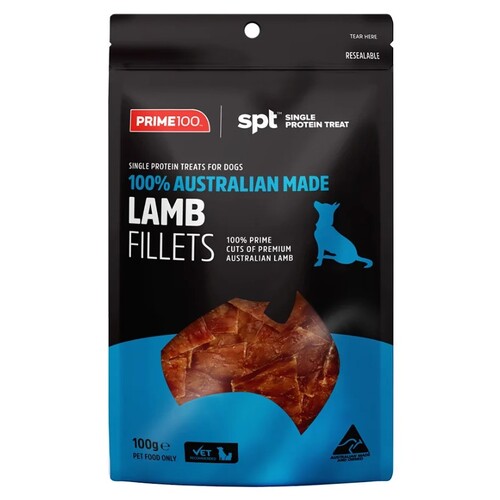 Prime100 - SPT Treats for Dogs - Lamb Fillet 100gm