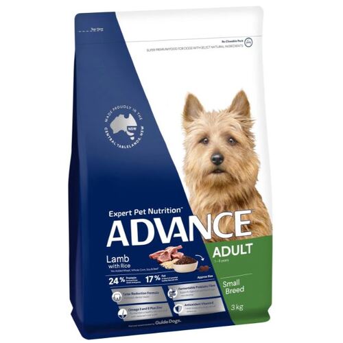 Advance Dog Adult Small Breed Lamb with Rice - Dry Dog Food 8kg