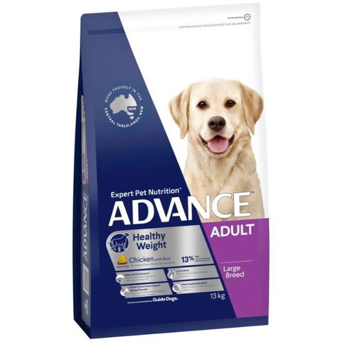 Advance Dog Healthy Weight Adult Large Breed Chicken with Rice - Dry Food 17kg