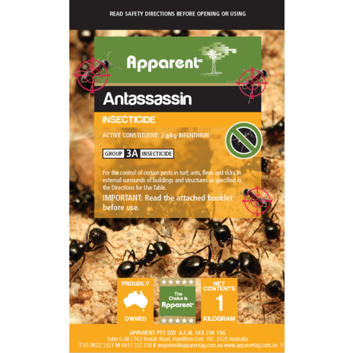 Apparent Antassassin Ant & Tick Killer Powder (2 G/kg Bifenthrin)
